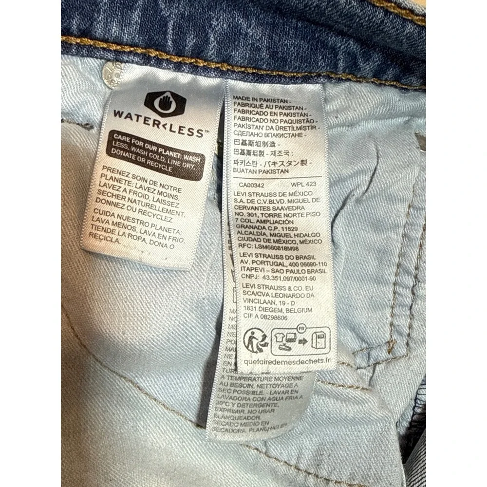 Levis 541 Athletic Taper Jeans Mens 29x30 Blue Medium Wash WaterLess 18181-0550